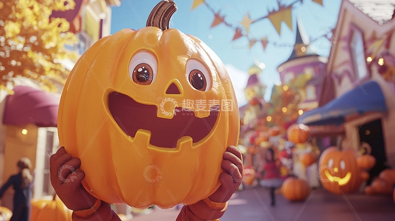 高清大图下载【趣麦麦图】卡通南瓜