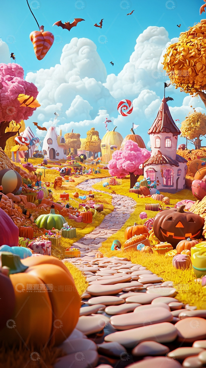 高清大图下载【趣麦麦图】糖果屋