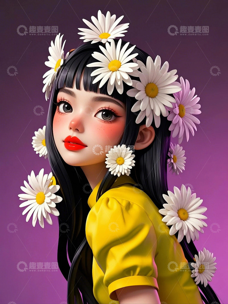 高清大图下载【趣麦麦图】-时尚女孩人物素材12