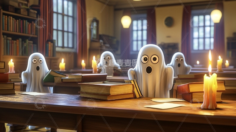高清大图下载【趣麦麦图】卡通鬼魂