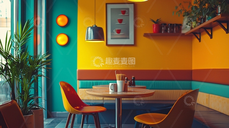 高清大图下载【趣麦麦图】复古餐厅内景