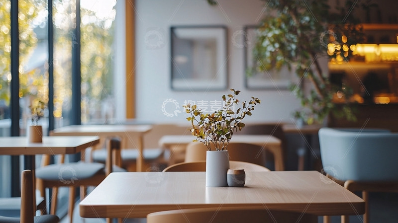 高清大图下载【趣麦麦图】简约轻奢咖啡厅