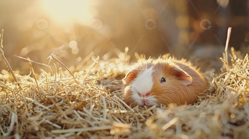 高清大图下载【趣麦麦图】阳光下的小龙猫