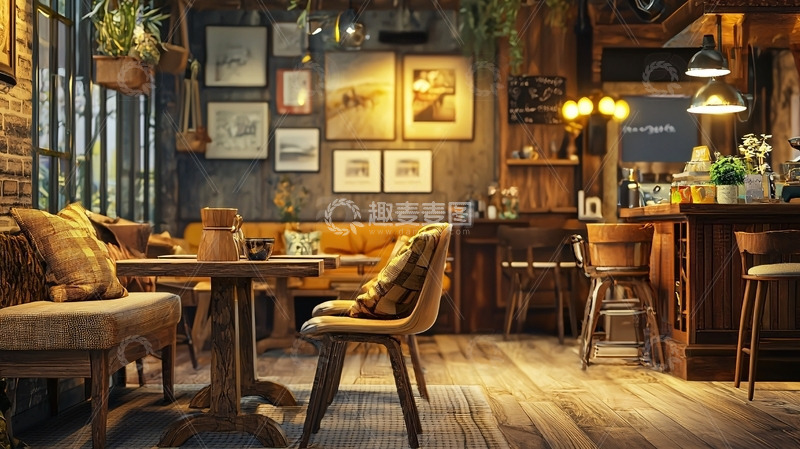 高清大图下载【趣麦麦图】复古英伦酒吧