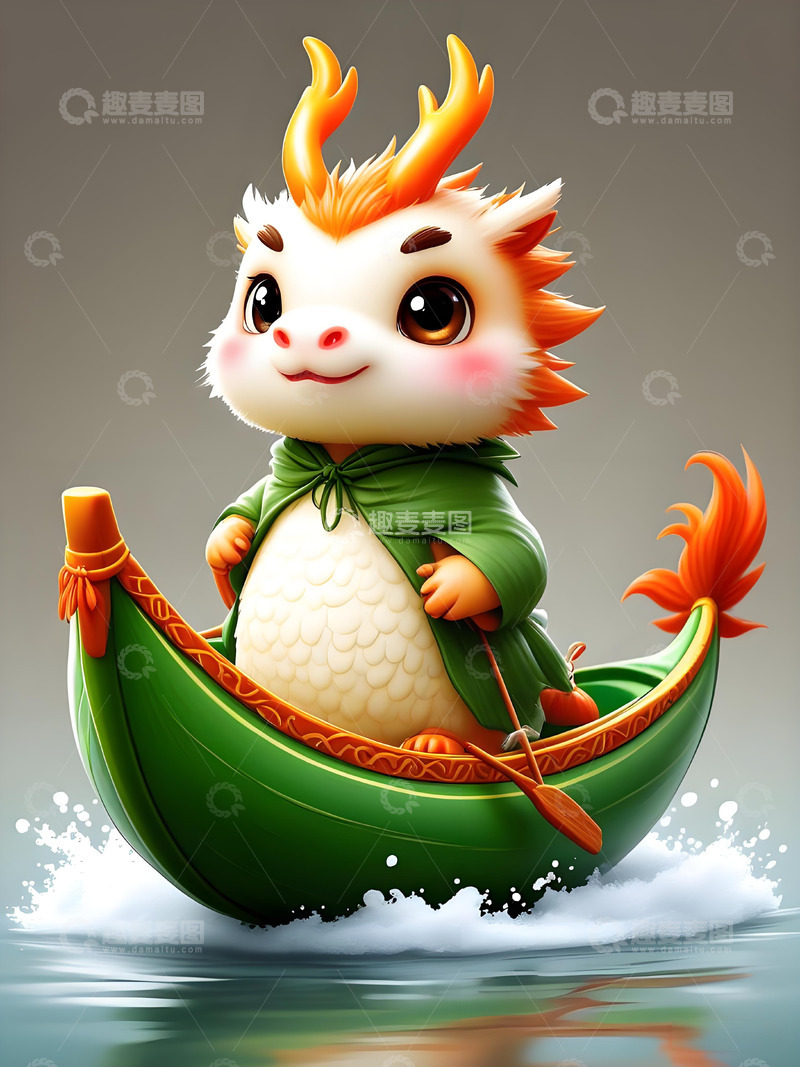 端午海报划龙舟元素