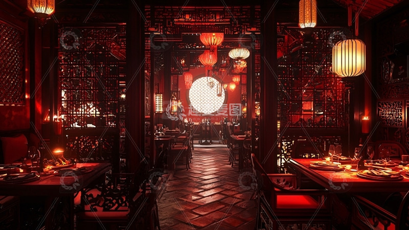 高清大图下载【趣麦麦图】中式餐厅