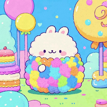  兔兔的梦幻糖果世界