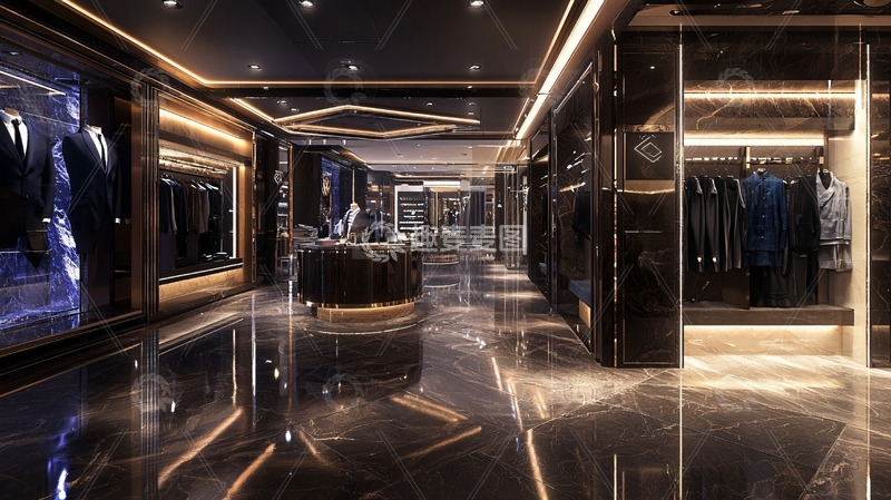 高清大图下载【趣麦麦图】高端服装店设计