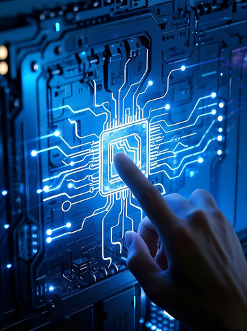 点击蓝色数据电路板科技