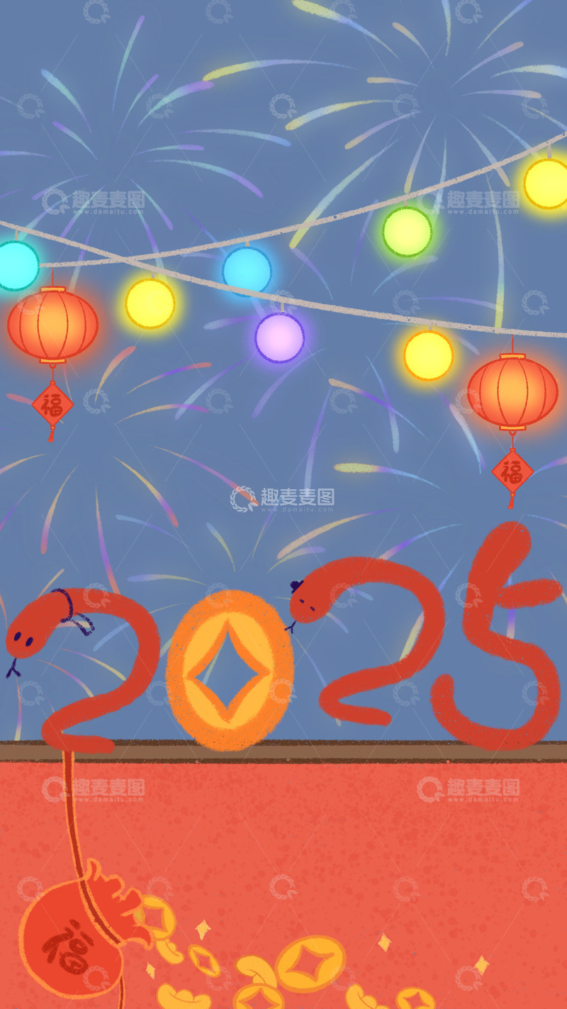 2025烟花手机壁纸