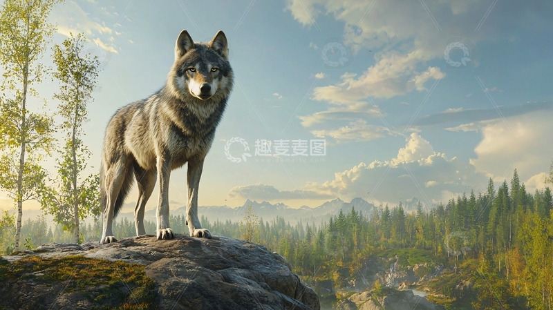 高清大图下载【趣麦麦图】高清狼图片