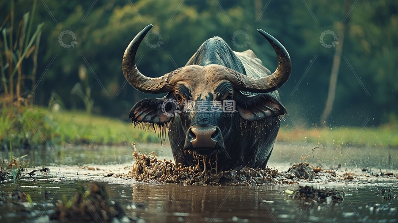 高清大图下载【趣麦麦图】水牛