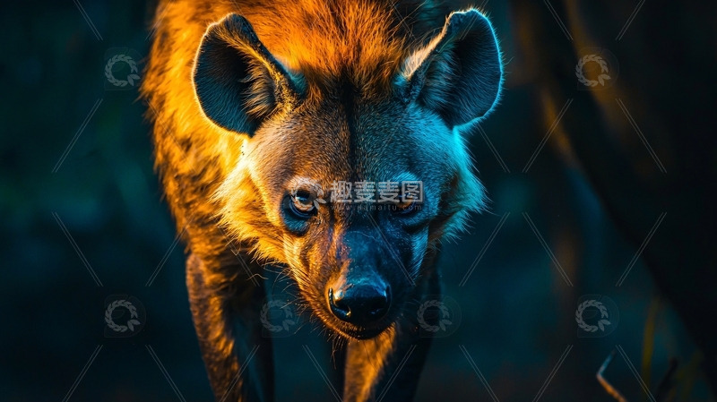 高清大图下载【趣麦麦图】斑鬣狗特写