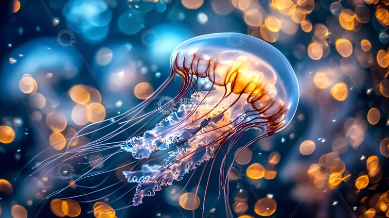 高清大图下载【趣麦麦图】梦幻水母