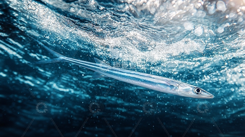 高清大图下载【趣麦麦图】水下长条形鱼类