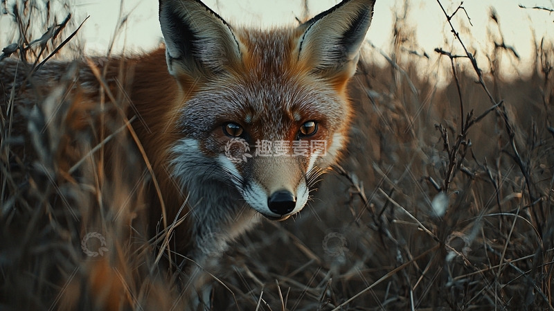 高清大图下载【趣麦麦图】红狐凝视