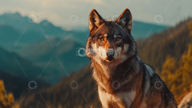 高清大图下载【趣麦麦图】狼