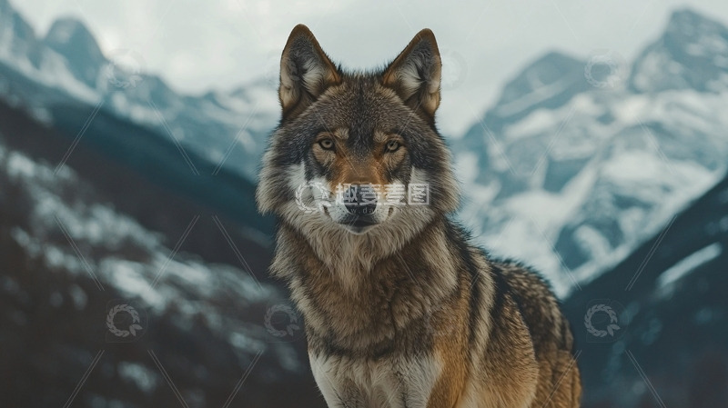高清大图下载【趣麦麦图】灰狼