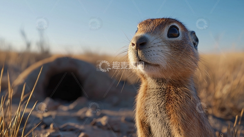 高清大图下载【趣麦麦图】草原旱獭