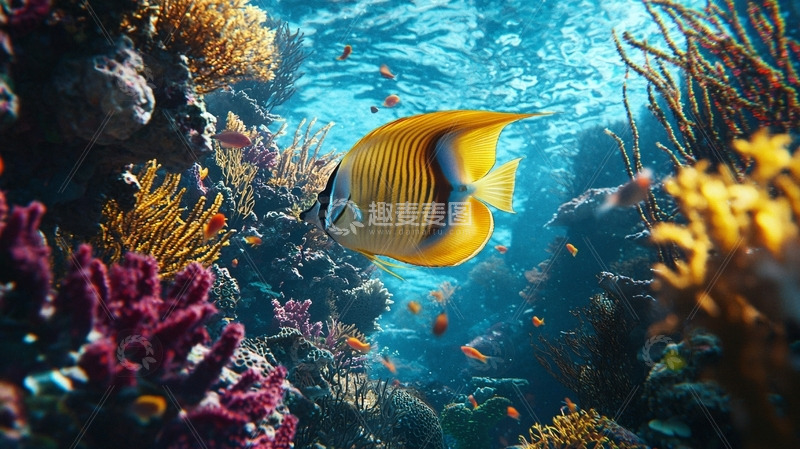 高清大图下载【趣麦麦图】珊瑚礁鱼类高清图片