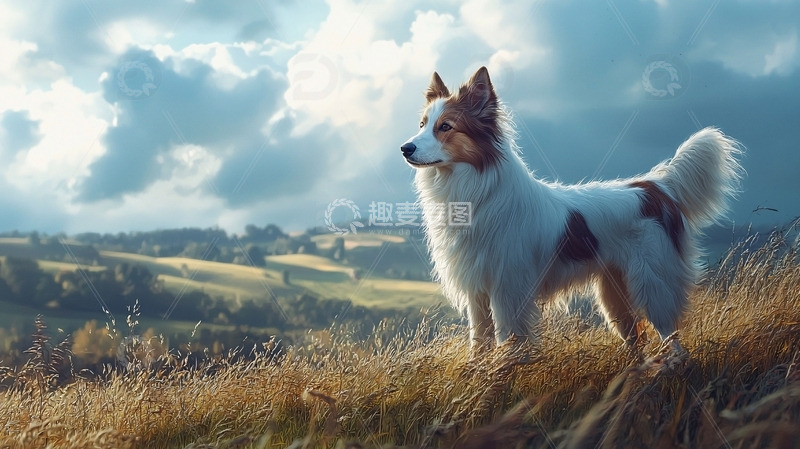 高清大图下载【趣麦麦图】-田园牧羊犬