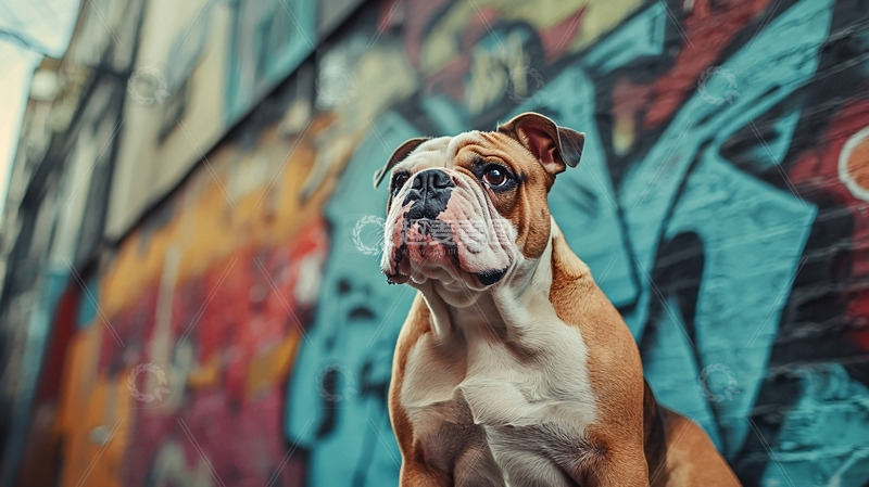 高清大图下载【趣麦麦图】英格兰斗牛犬