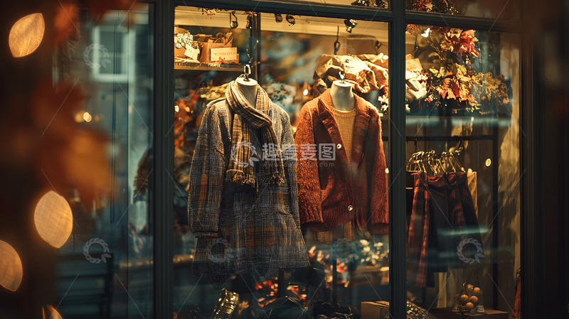 高清大图下载【趣麦麦图】橱窗服装展示