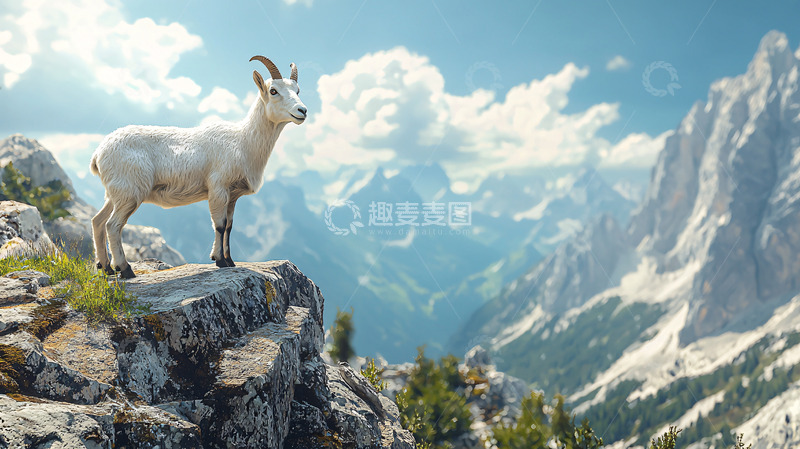高清大图下载【趣麦麦图】山羊