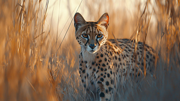 金色草原上的猎豹