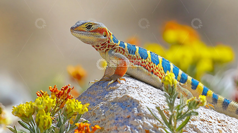 高清大图下载【趣麦麦图】彩色蜥蜴