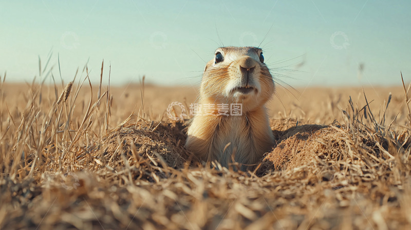 高清大图下载【趣麦麦图】草原犬鼠