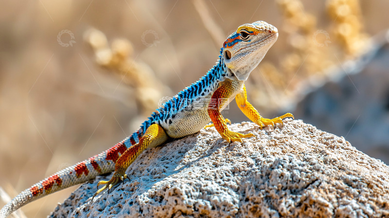 高清大图下载【趣麦麦图】彩色蜥蜴