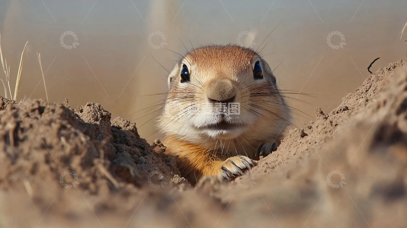 高清大图下载【趣麦麦图】草原犬鼠