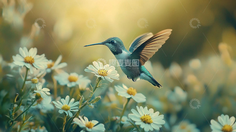 高清大图下载【趣麦麦图】蜂鸟