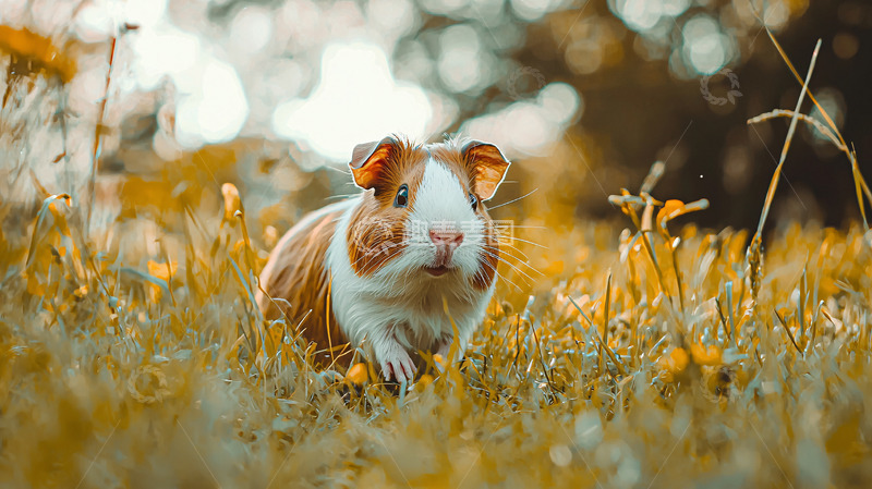 高清大图下载【趣麦麦图】田园里的小龙猫