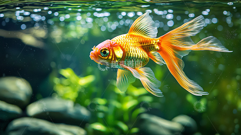 高清大图下载【趣麦麦图】水中金鱼