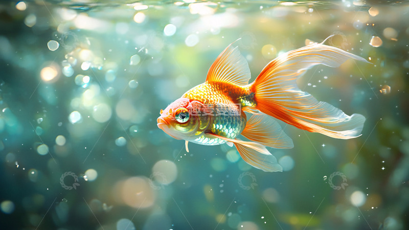 高清大图下载【趣麦麦图】水中金鱼