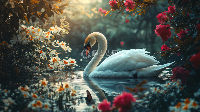 高清大图下载【趣麦麦图】天鹅