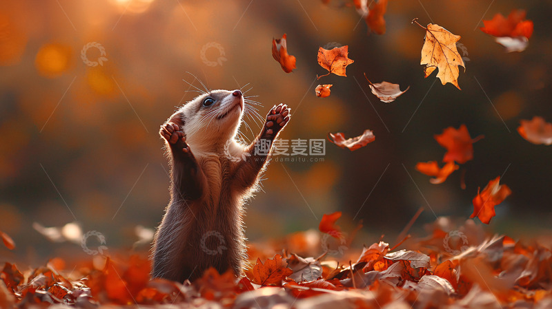 高清大图下载【趣麦麦图】秋日小动物