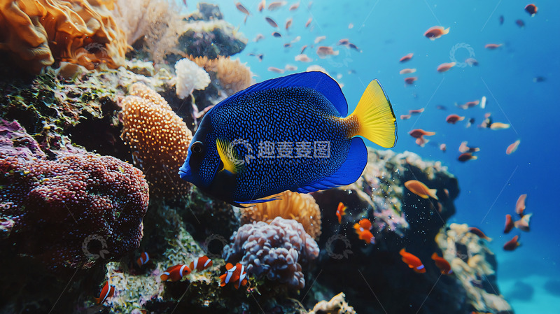 高清大图下载【趣麦麦图】珊瑚礁鱼类