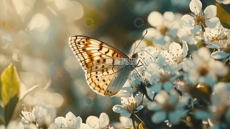 高清大图下载【趣麦麦图】蝴蝶花丛