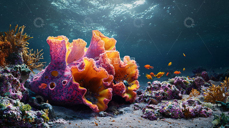 高清大图下载【趣麦麦图】海底珊瑚礁高清图片