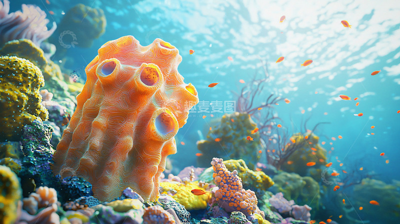 高清大图下载【趣麦麦图】珊瑚礁海洋生态