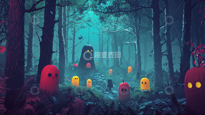 高清大图下载【趣麦麦图】幽暗森林奇幻小精灵