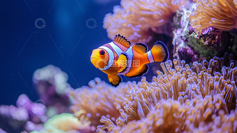 高清大图下载【趣麦麦图】小丑鱼珊瑚礁海洋生态