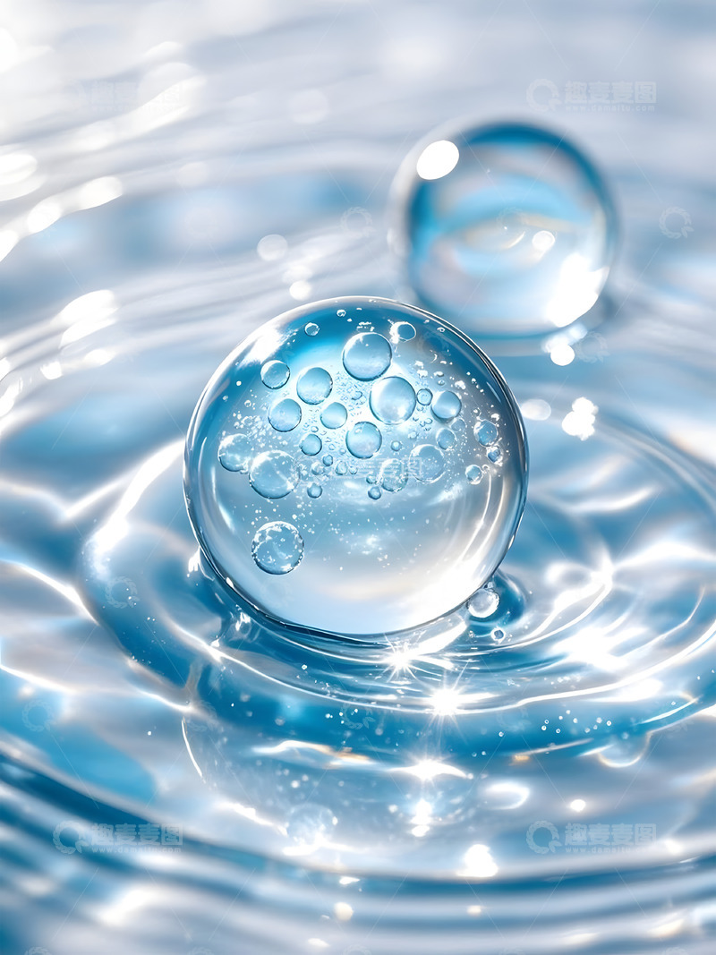 高清大图下载【趣麦麦图】分子水精华医学科技摄影