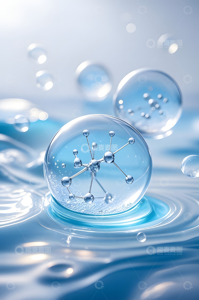 高清大图下载【趣麦麦图】分子水精华医学科技摄影1