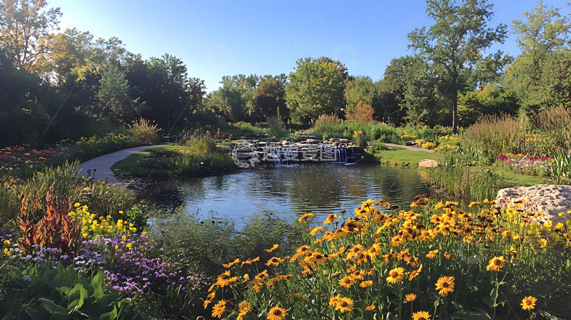 高清大图下载【趣麦麦图】春天公园池塘