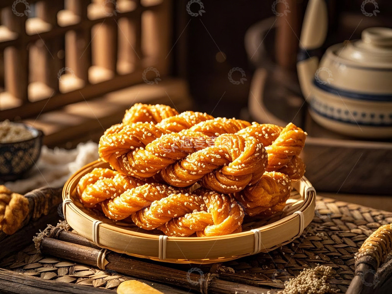 高清大图下载【趣麦麦图】麻花高清美食摄影图片