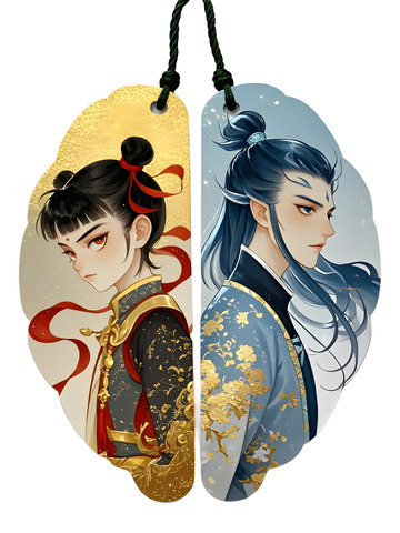 文创产品设计之哪吒敖丙书签7